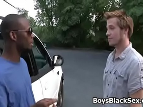 Blacks on boys - gay interracial nasty porn video 21